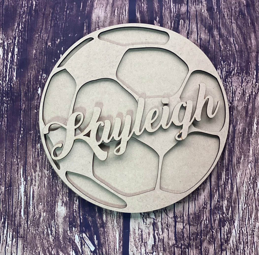 DIY Unfinished Custom Sports Wooden Kit