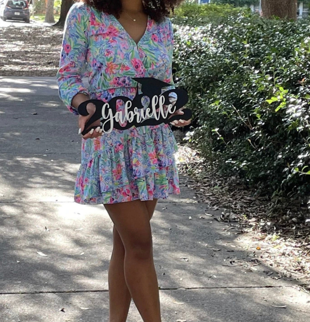 Class of 2022 Grad Cap and Name Photo Prop