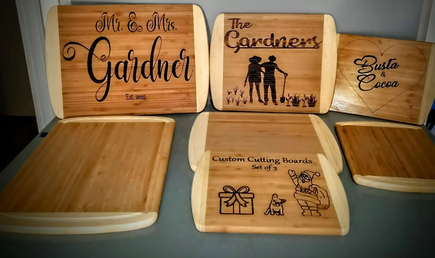 3-Piece cutting board set